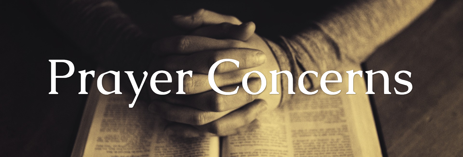 Scripture On Praying Church Website Banner